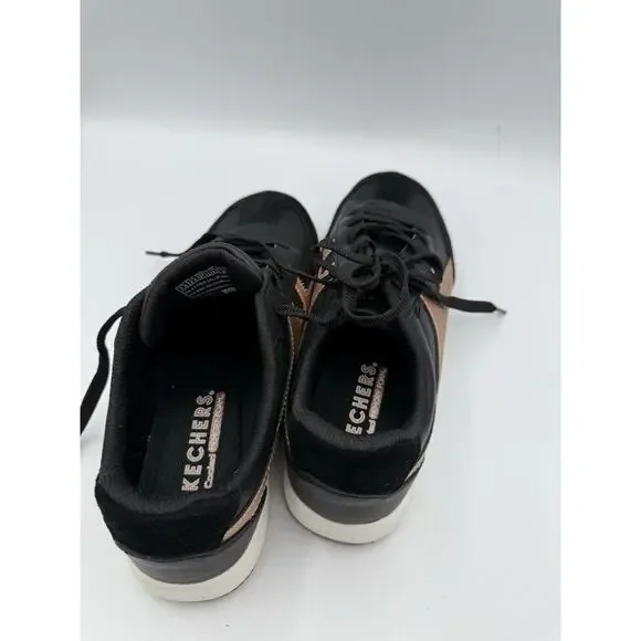 Skechers Zinger Metallic Black Rose Gold Sneakers Women’s Size 7.5 - Picture 7 of 7